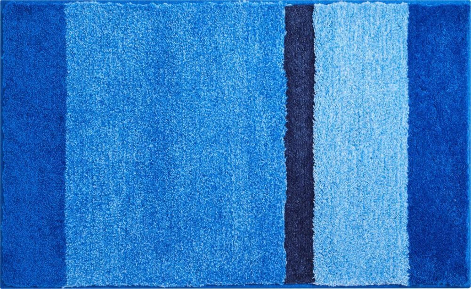 GRUND ROOM Badematte 70 x 120 cm Blau Bild 1