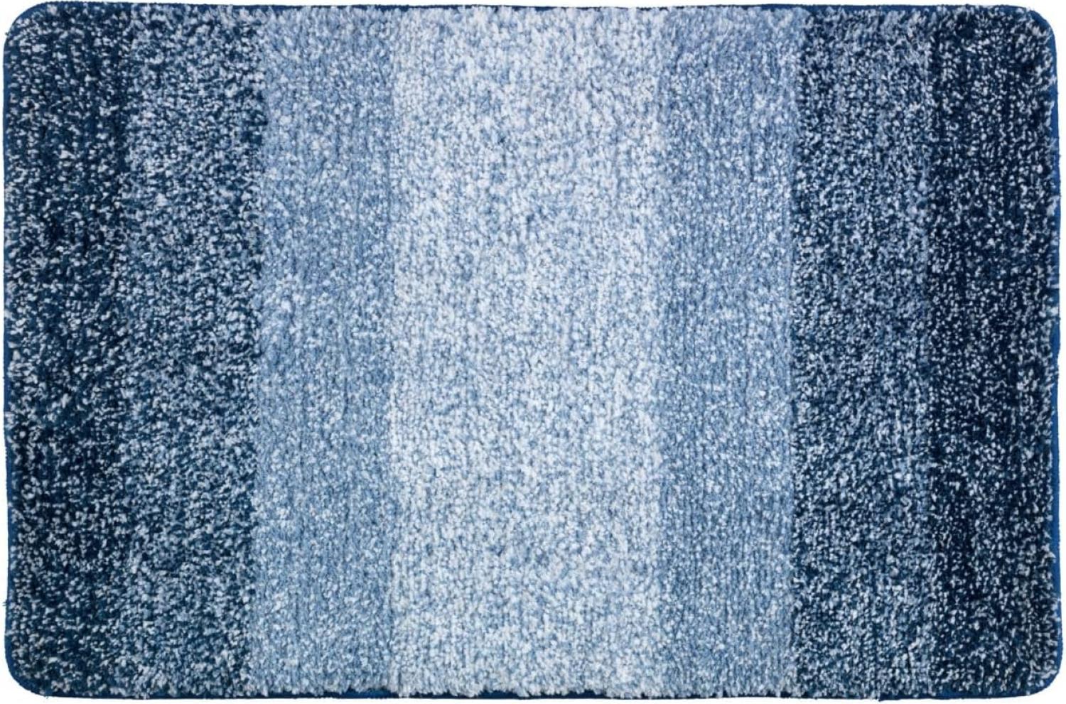Badteppich LUSO, Mikropolyester, 90 x 60 cm, WENKO, Blau Bild 1