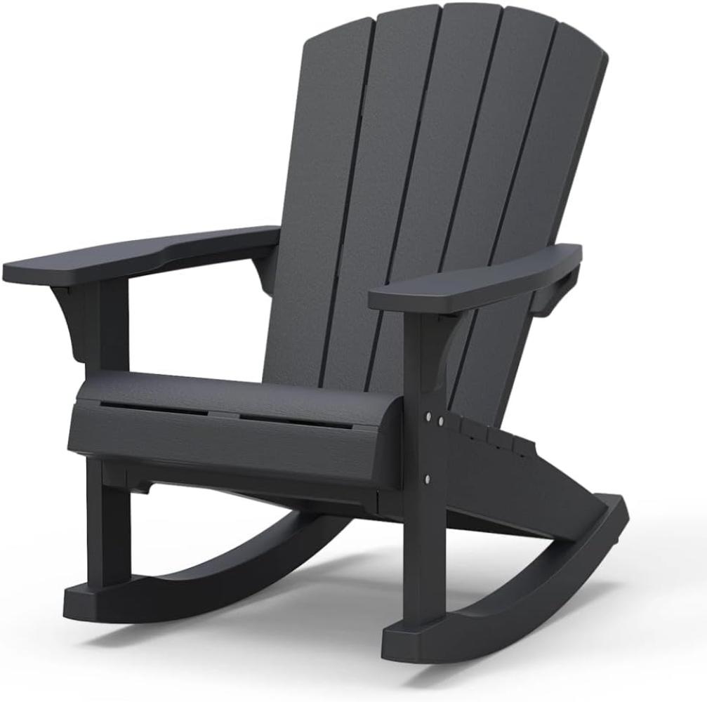 Keter Adirondack-Schaukelstuhl Troy Graphitgrau 441310 Bild 1