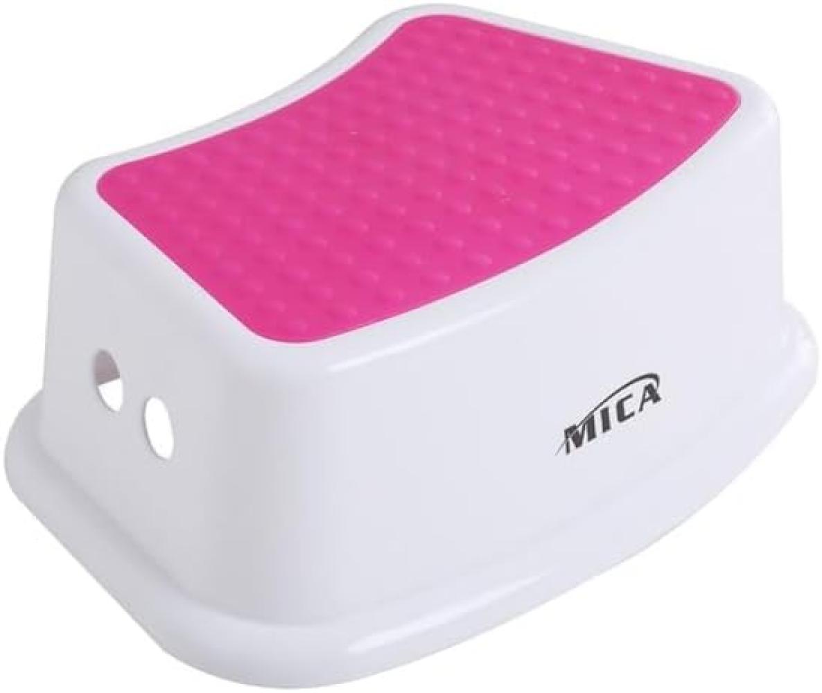 MICA - Trittschemel- weiß / pink Bild 1