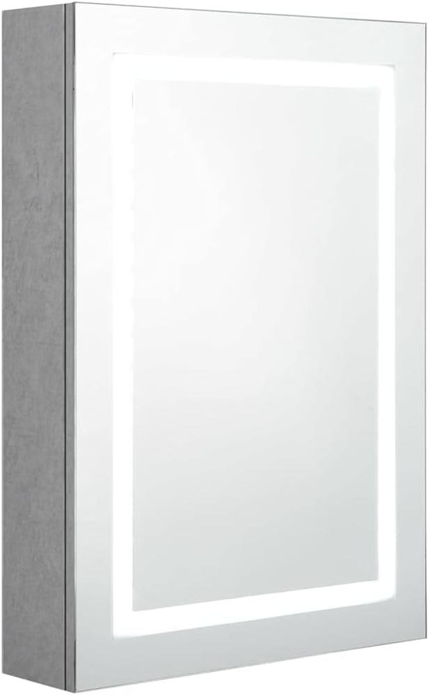 vidaXL LED-Bad-Spiegelschrank Betongrau 50x13x70 cm, Mit Beleuchtung [326488] Bild 1