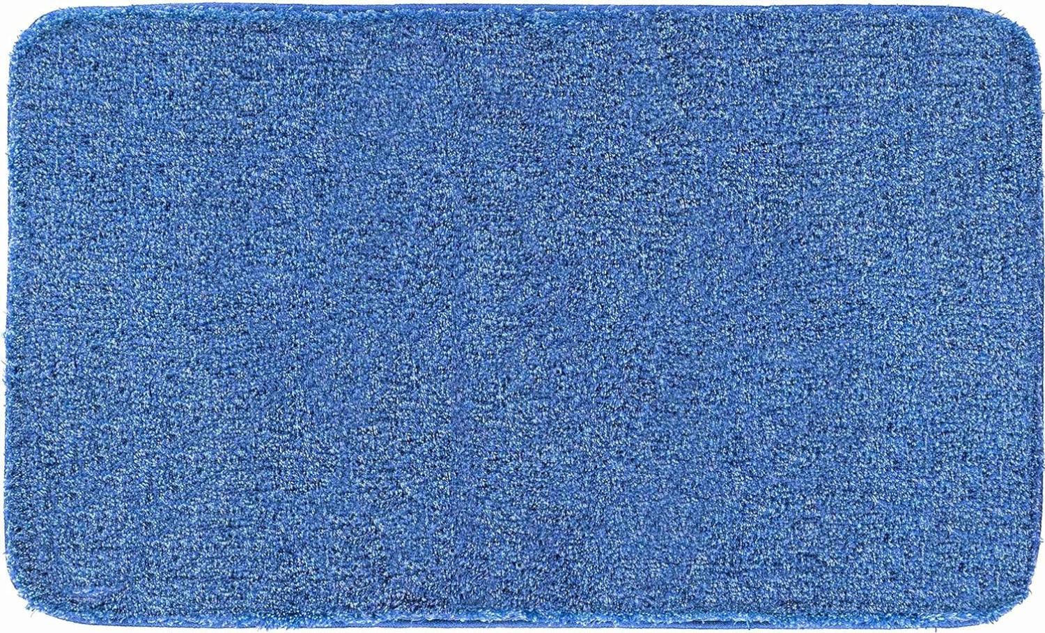 GRUND MELANGE Badematte 70 x 120 cm Blau Bild 1
