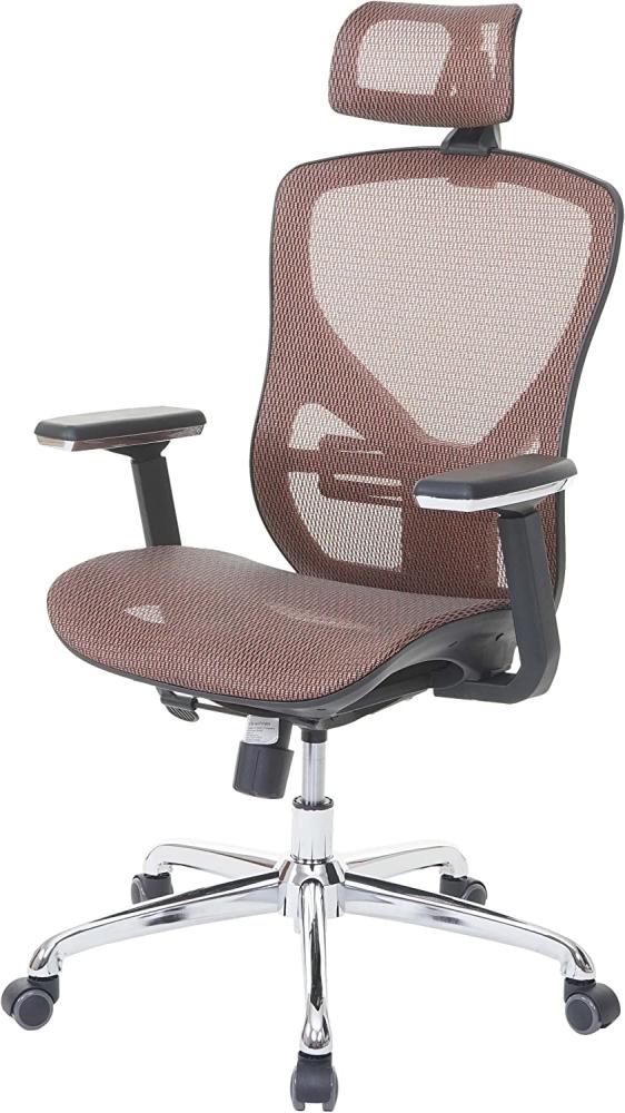 Bürostuhl HWC-A61, Schreibtischstuhl, Sliding-Funktion Stoff/Textil ISO9001 ~ mandarin/mandarin Bild 1