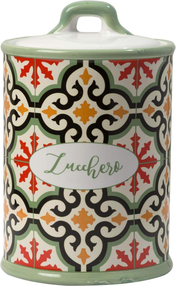 Baroni Home Zuckerdose, Keramik, Zucker, 10,5x10,5x17 Bild 1