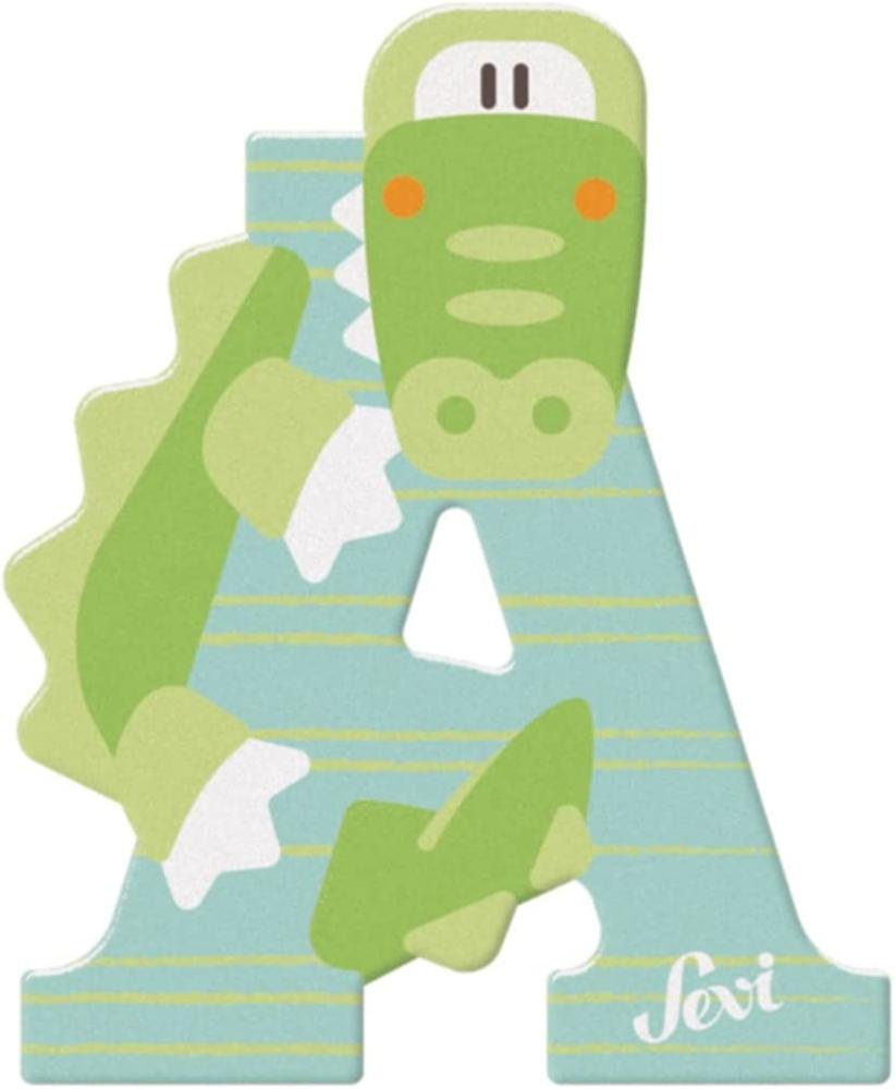 Sevi Holzbuchstabe Buchstabe A Alligator - 1 Holzbuchstabe, zufällige Auswahl, keine Vorauswahl möglich Bild 1