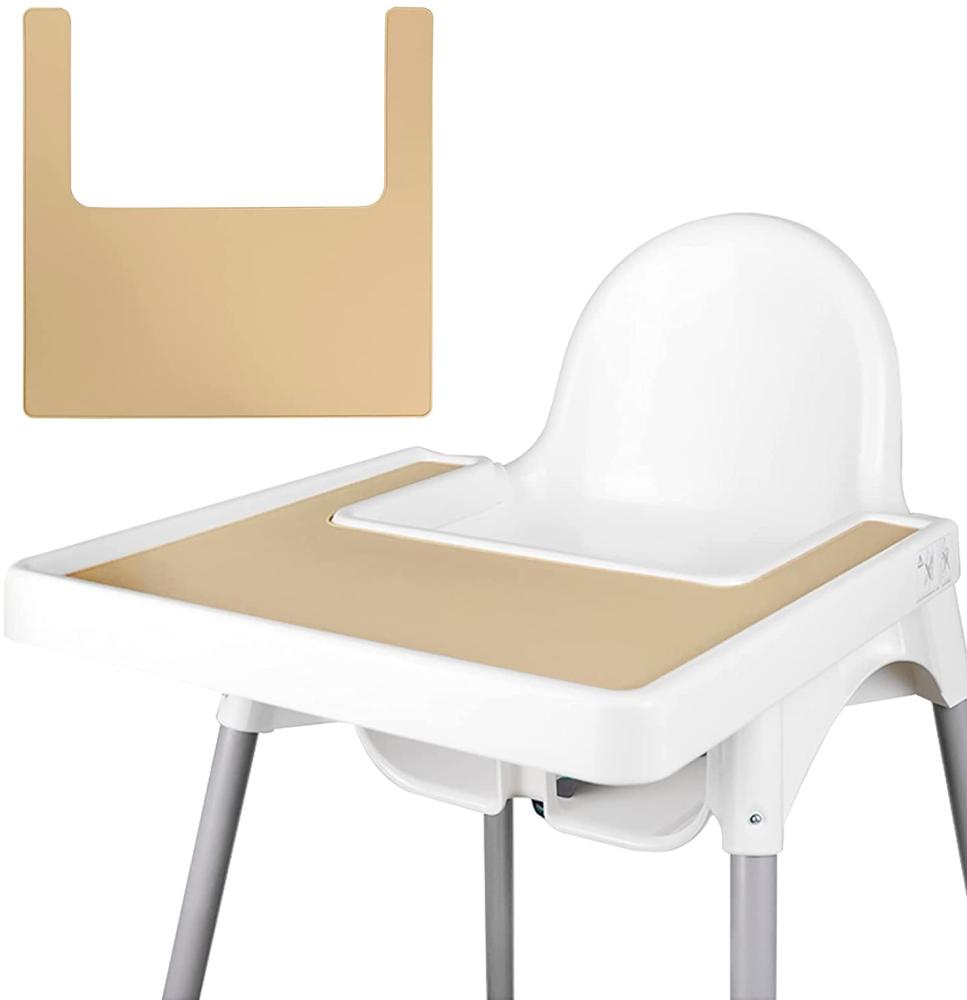 Hochstuhl-Platzset, langlebig für IKEA Hochstuhlmatte, sauber und hygienisch, geeignet für IKEA Antilop Highchai, für Kleinkinder und Babys (Khaki) Bild 1