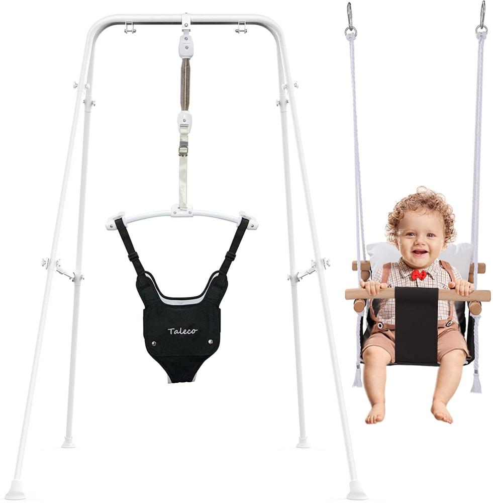 2 in 1 Baby Jumper mit Kleinkindschaukel, Babywippe und Schaukel, Indoor Outdoor Babyschaukelsitz… Bild 1