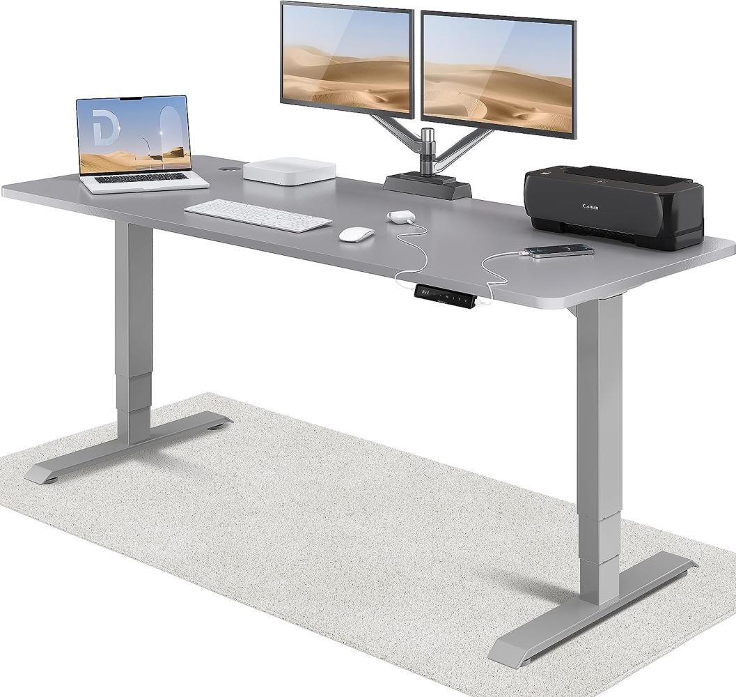 Höhenverstellbarer Schreibtisch (200 x 80 cm) - Schreibtisch Höhenverstellbar Elektrisch mit Flüsterleisem Dual-Motor & Touchscreen - Hohe Tragfähigkeit - Stehtisch von Desktronic Bild 1