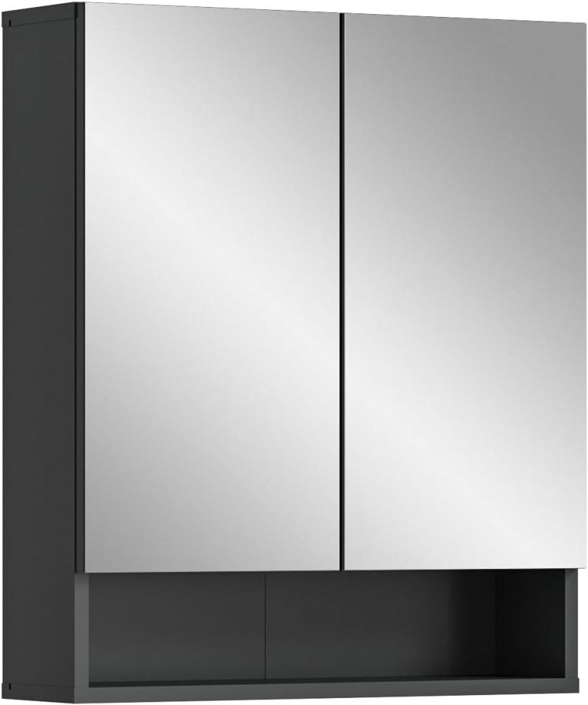 Badezimmer Spiegelschrank Lago in grau 60 cm Bild 1