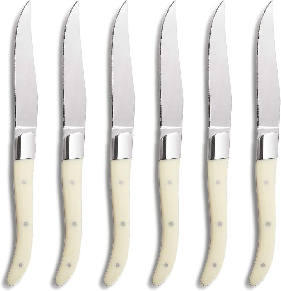 Comas Steakmesser ACR White 6er Set, Fleischmesser, Edelstahl, Acryl, Weiß, 22. 5 cm, 7442 Bild 1