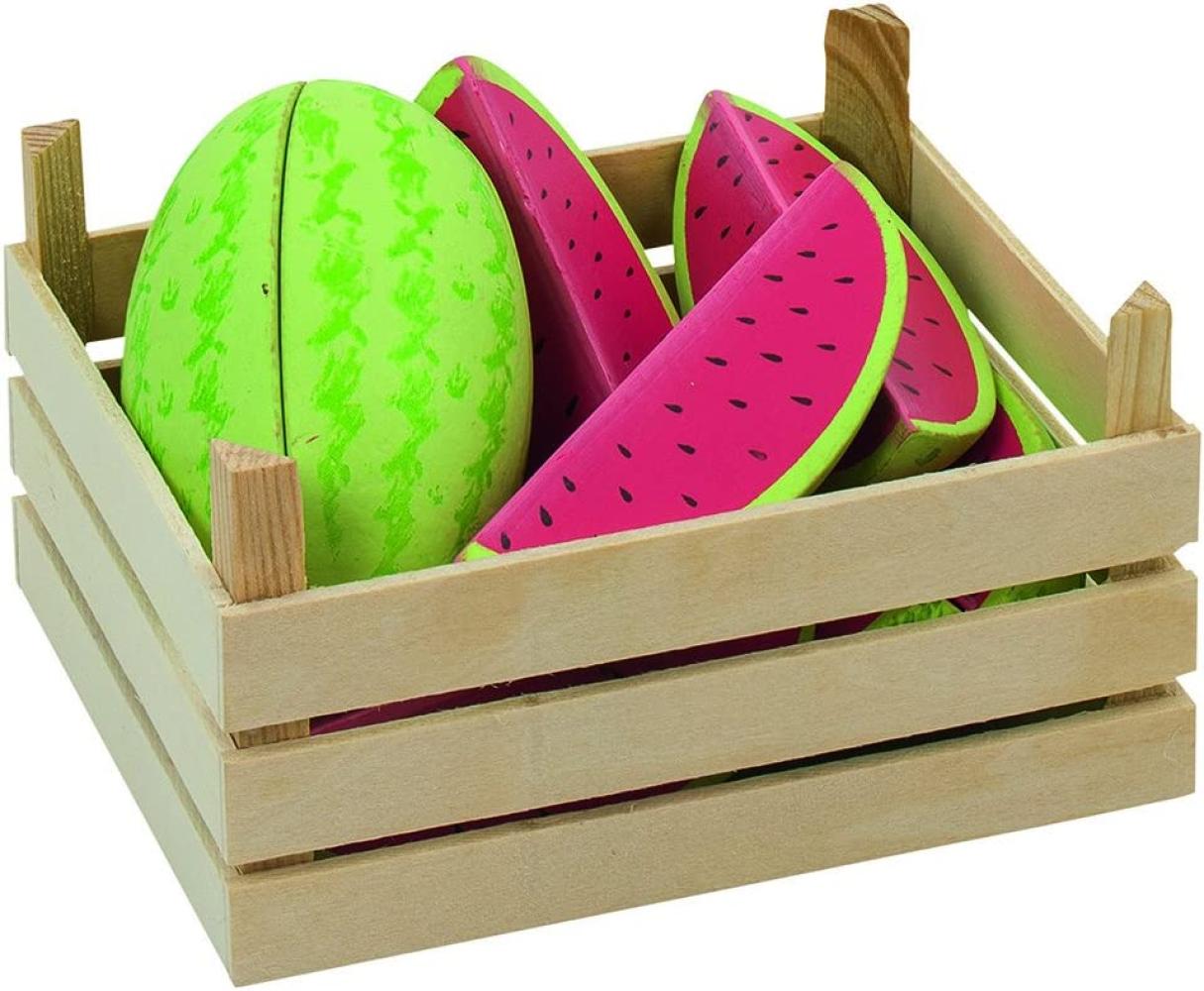 Goki 51673 - Kaufläden und Zubehör - Melonen, Obstkiste Bild 1