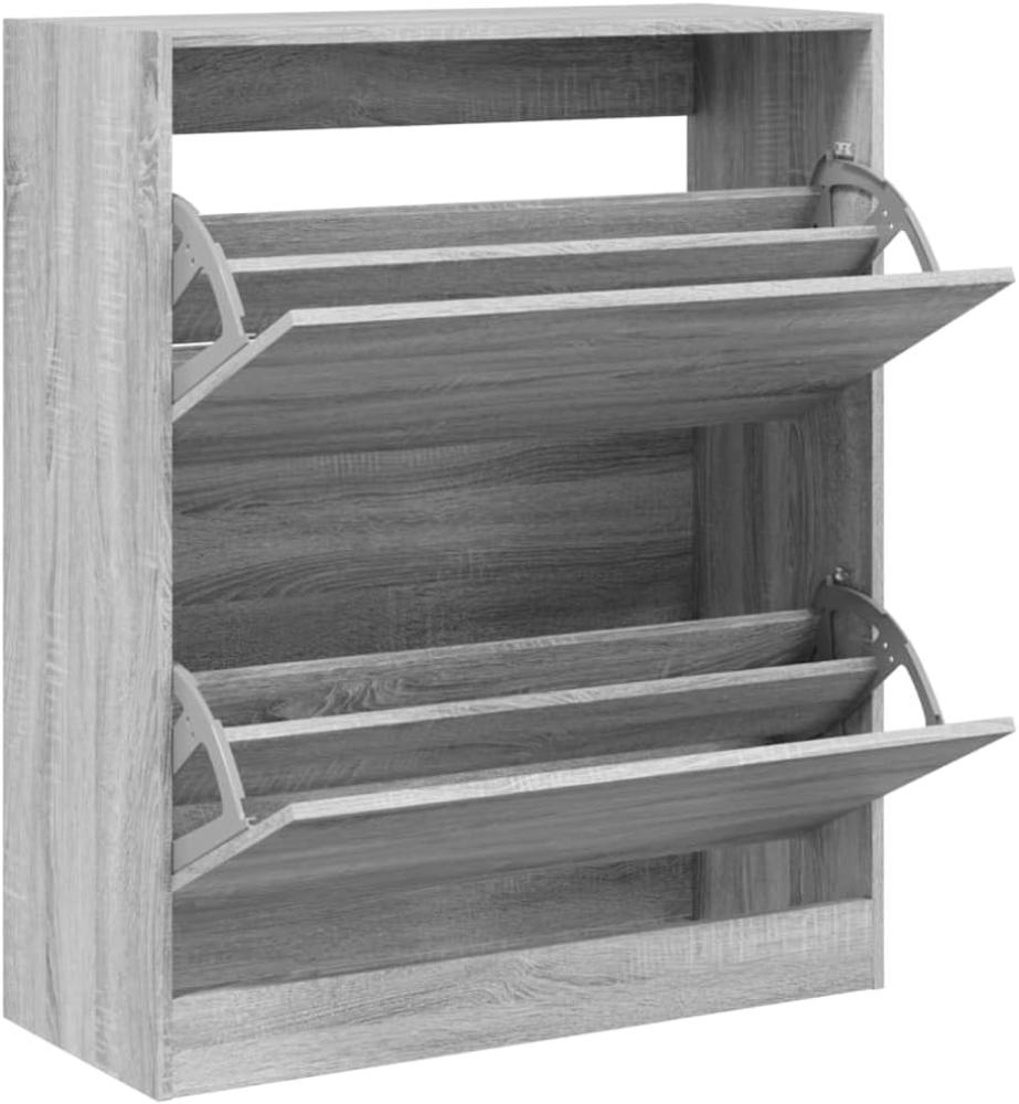 Schuhschrank Grau Sonoma 80x34x96,5 cm Holzwerkstoff Bild 1