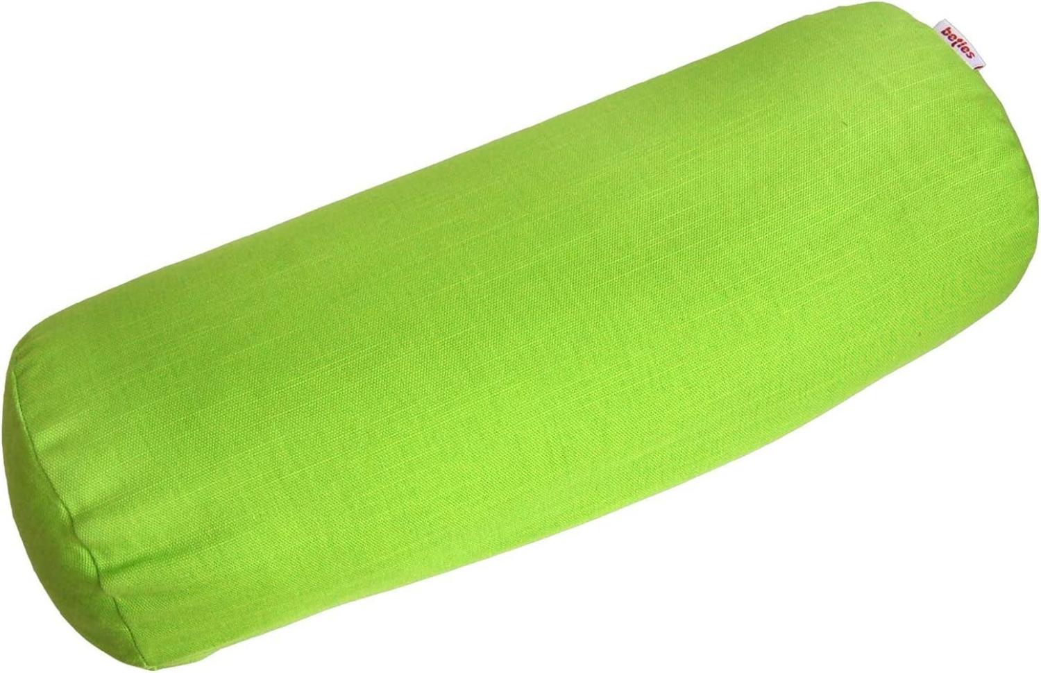 Nackenrollen Hülle ca. 15x40 cm 100% Baumwolle apfelgrün beties "Farbenspiel" Bild 1
