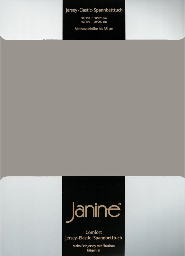 Janine Spannbetttuch ELASTIC-JERSEY Elastic-Jersey vulkan 5002-77 200x200 Bild 1