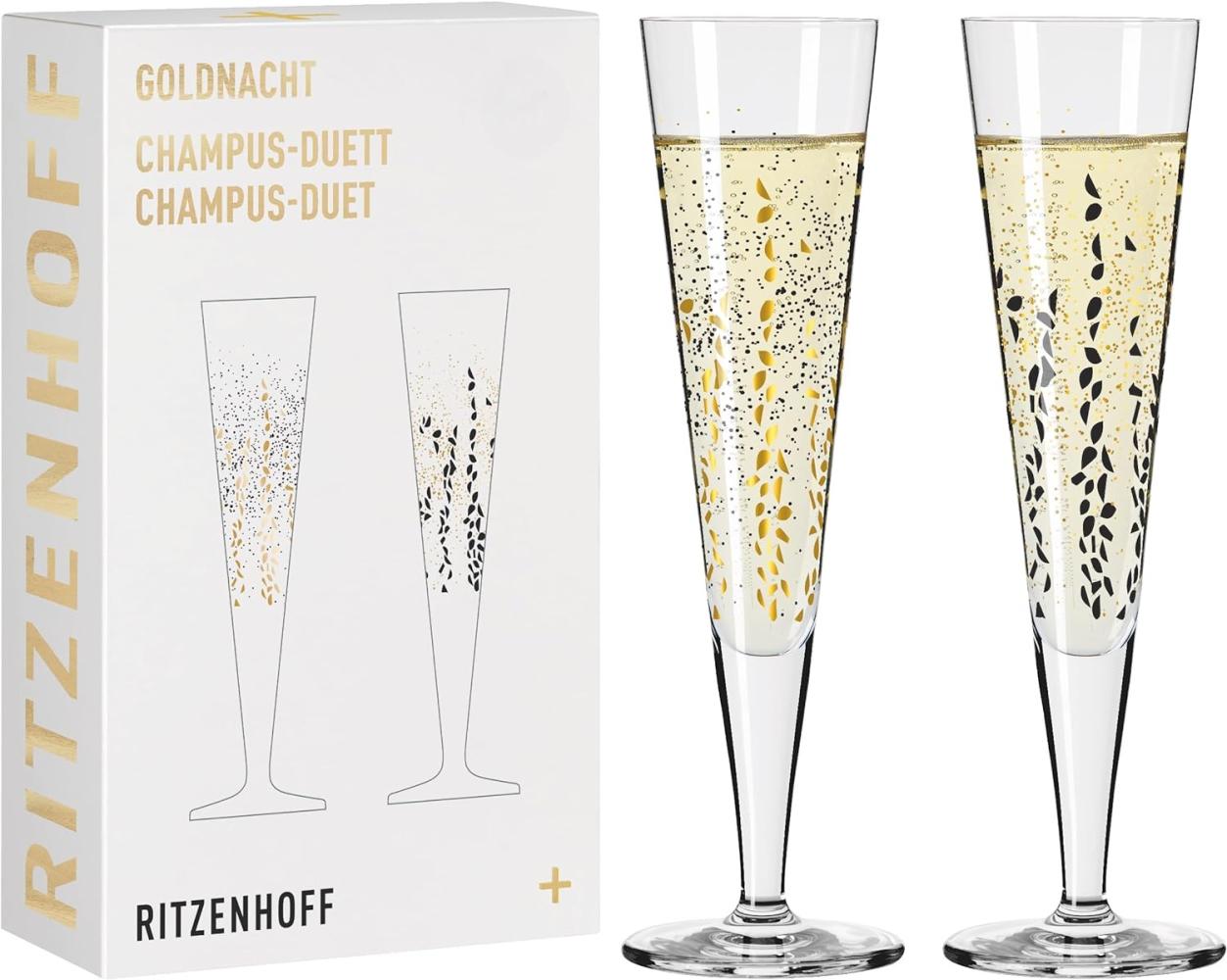 Ritzenhoff 6031005 Champagnerglas-Set H23 GOLDNACHT Romi Bohnenberg 2023 Bild 1