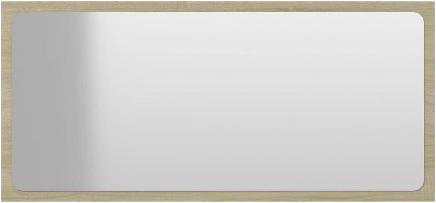vidaXL Badspiegel Sonoma-Eiche 80x1,5x37 cm Spanplatte Bild 1