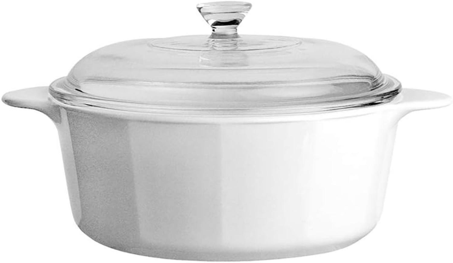 Corningware Kochtopf aus Glaskeramik weiß - 2,25 Liter Bild 1
