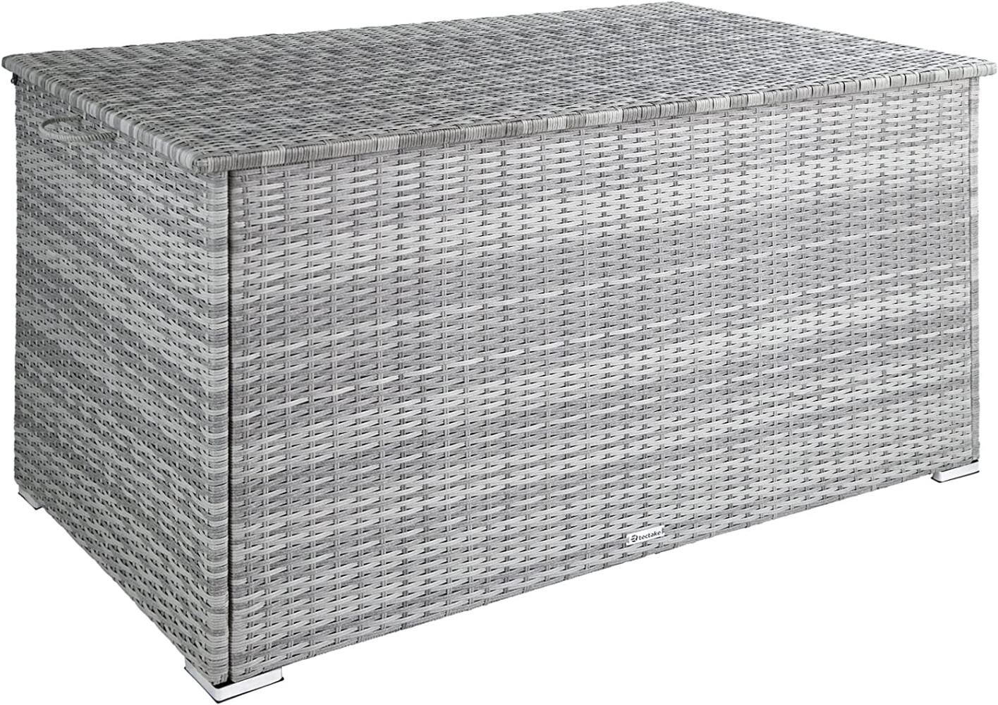 Auflagenbox mit Aluminiumgestell Oslo, 145x82,5x79,5cm hellgrau Bild 1
