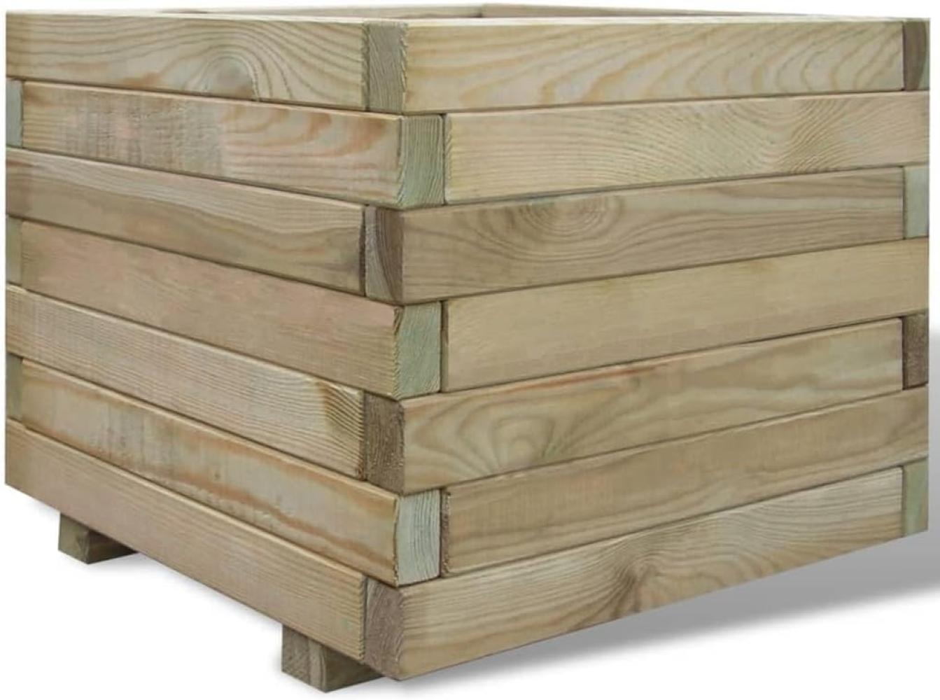 vidaXL Hochbeet 50x50x40 cm Holz Quadratisch 41659 Bild 1