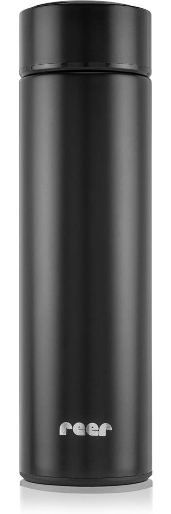 ColourDesign Edelstahl-Isolierflasche 450 ml Schwarz Bild 1