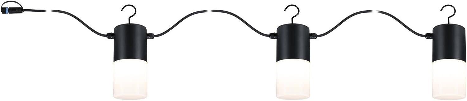 Paulmann 94761 Plug&Shine LED Lichterkette Tubs IP44 3000K anthrazit Bild 1