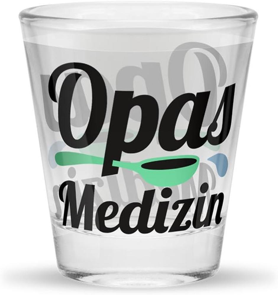 Schnapsglas Opas Medizin 6cl Bild 1