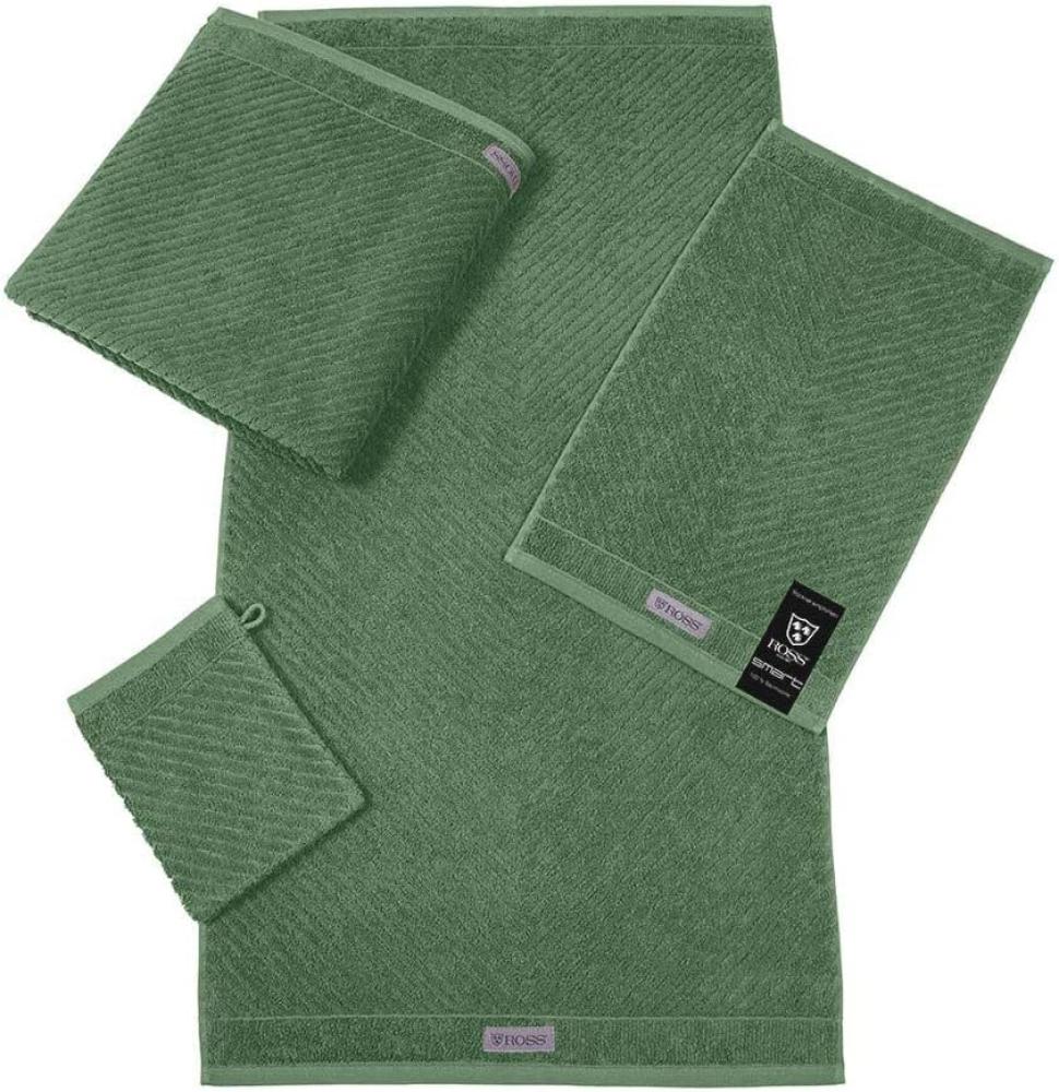 Ross Uni-Rippe Handtücher Smart | Waschhandschuh 16x22 cm | kiefer Bild 1