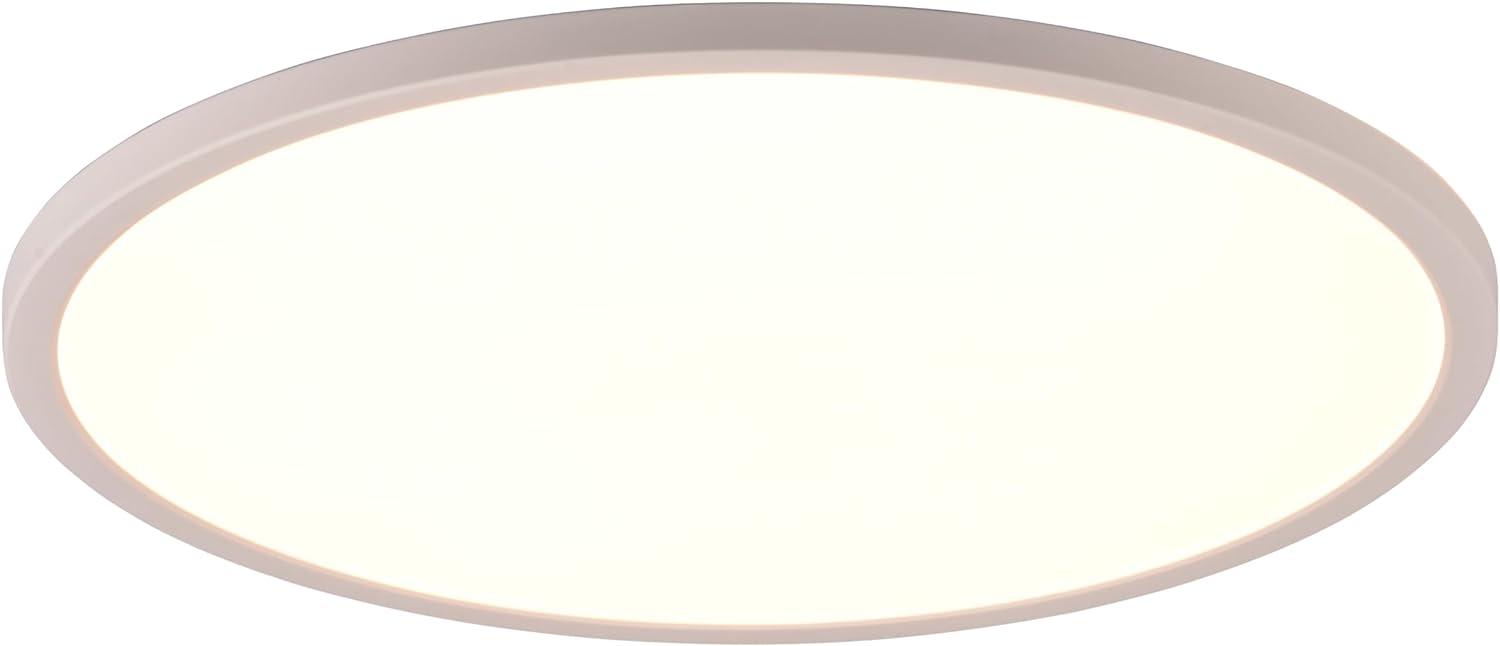 Flache LED Deckenleuchte AUREO Weiß, dimmbar, RGB Farbwechsler - Ø40cm Bild 1