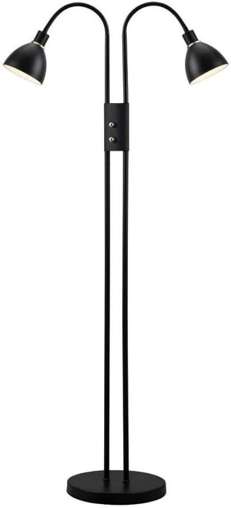 Nordlux Ray Stehleuchte E14, 2-flg. schwarz mit Flexarm 2x Dimmer Bild 1
