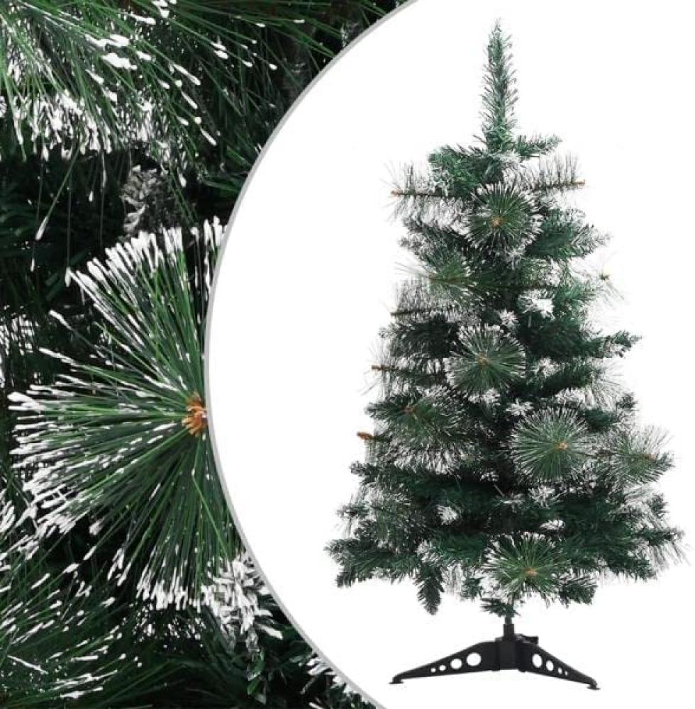 vidaXL Künstlicher Weihnachtsbaum mit Ständer Grün und Weiß 60 cm PVC Bild 1