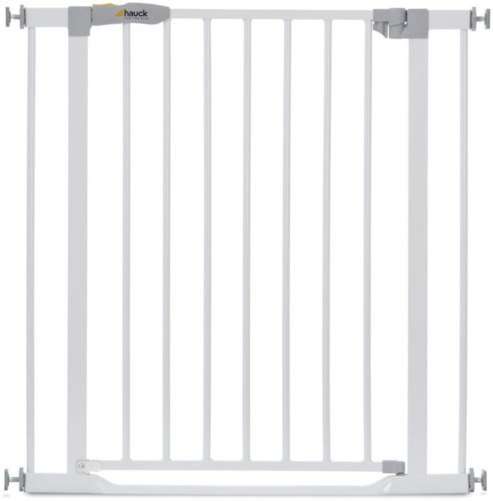 Hauck 'Clear Step Gate' Türschutzgitter, verstellbar von 75 bis 80 cm, nach beiden Seiten zu öffnen, weiß Bild 1