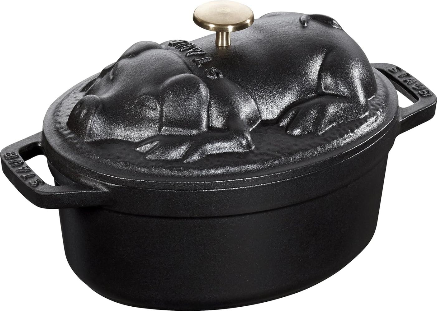 Staub Staub ovaler Gusseisentopf Schwein 1l 405001710 Bild 1