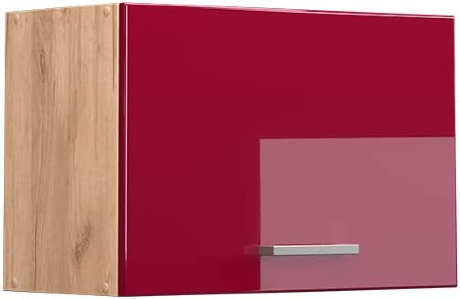 Vicco Küchenschrank Hängeschrank Unterschrank Küchenzeile R-Line Eiche Bordeaux Bild 1