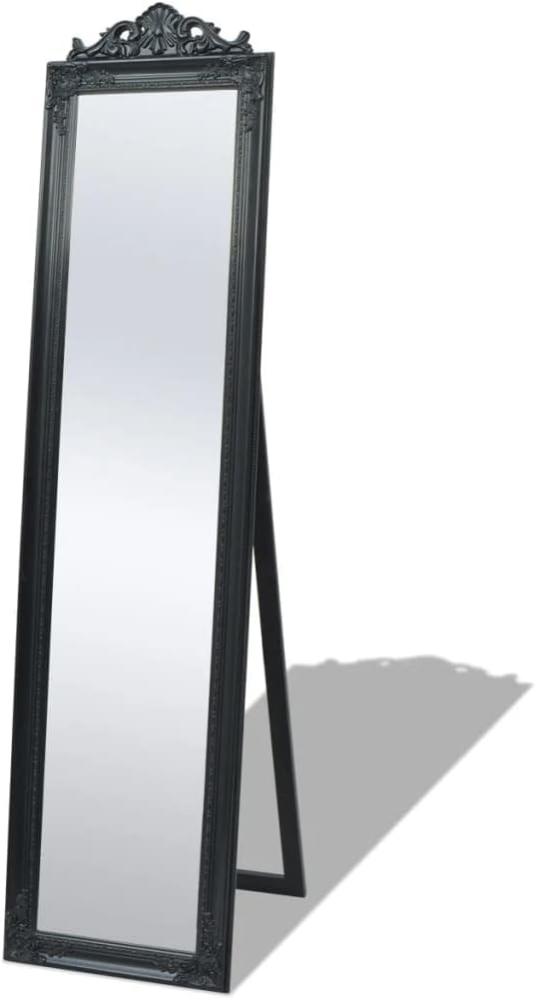 vidaXL Standspiegel im Barock-Stil 160x40 cm Schwarz Bild 1