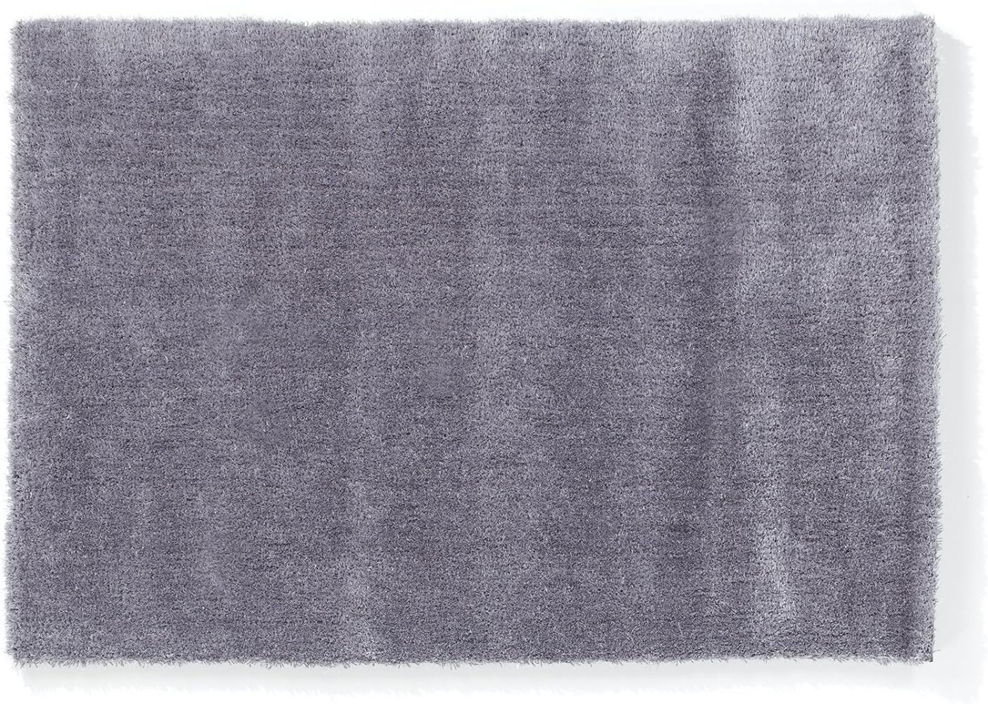 Teppich- Shaggy Hochflor Teppich ideal für alle Räume 300 x 200 cm, Silber Bild 1