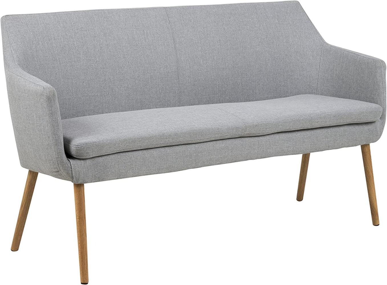 Sofa 2-Sitzer NOCI, hellgrau, ca. 159 cm Bild 1