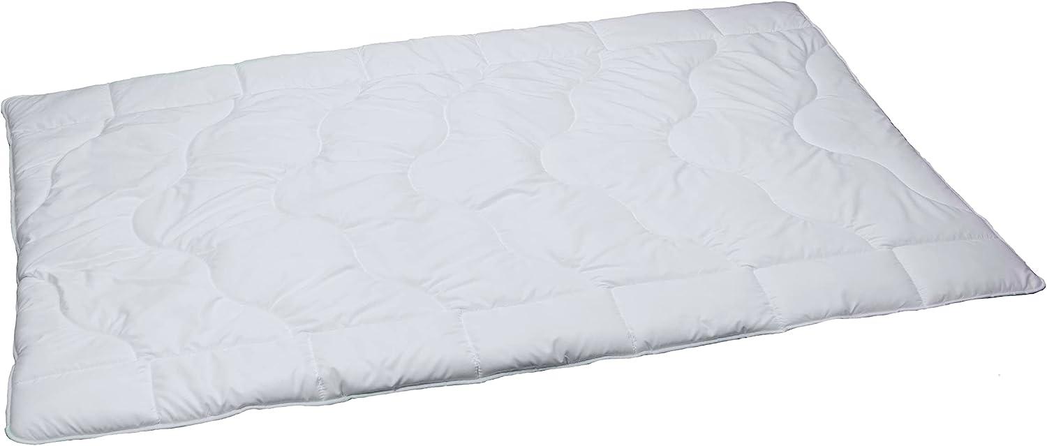 Pflegeleichte extrawarme Winter-Bettdecke aus Mikrofaser, unkompliziert mit Füllung bei 60° waschbar, 155 x 220 cm Bild 1
