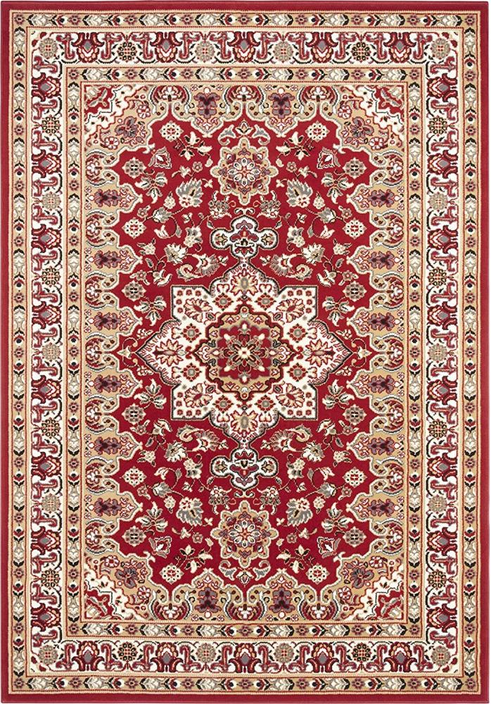 Orientalischer Kurzflor Teppich Parun Täbriz Rot - 200x290x0,9cm Bild 1