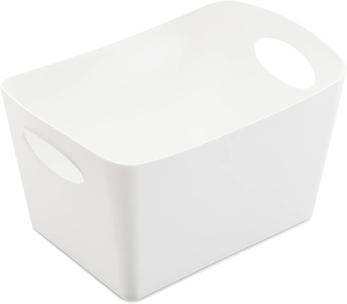 Koziol Aufbewahrungsbox Boxxx S, Kiste, Bottich, Organic Recycled, Recycled White, 1 L, 1405125 Bild 1