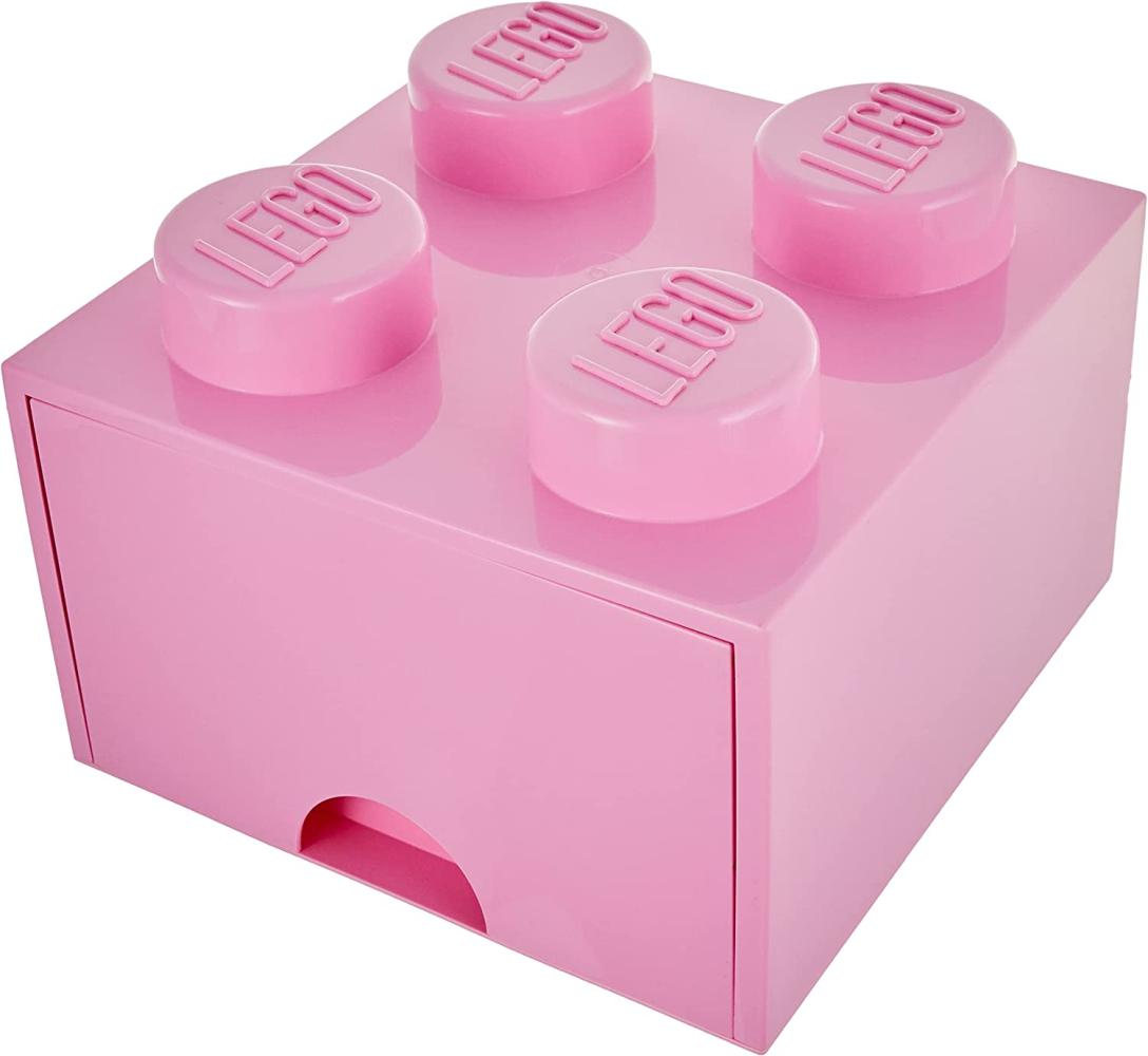 Lego 'Storage Brick 4' Aufbewahrungsbox rosa mit 1 Schublade Bild 1