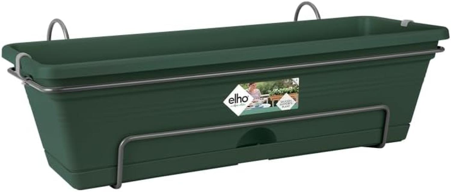 Elho Green Basics Balkonkasten Allin1 50 - Übertopf - Laubgrün - Draußen & Balkon - L 25. 7 x W 47. 3 x H 16. 7 cm Bild 1