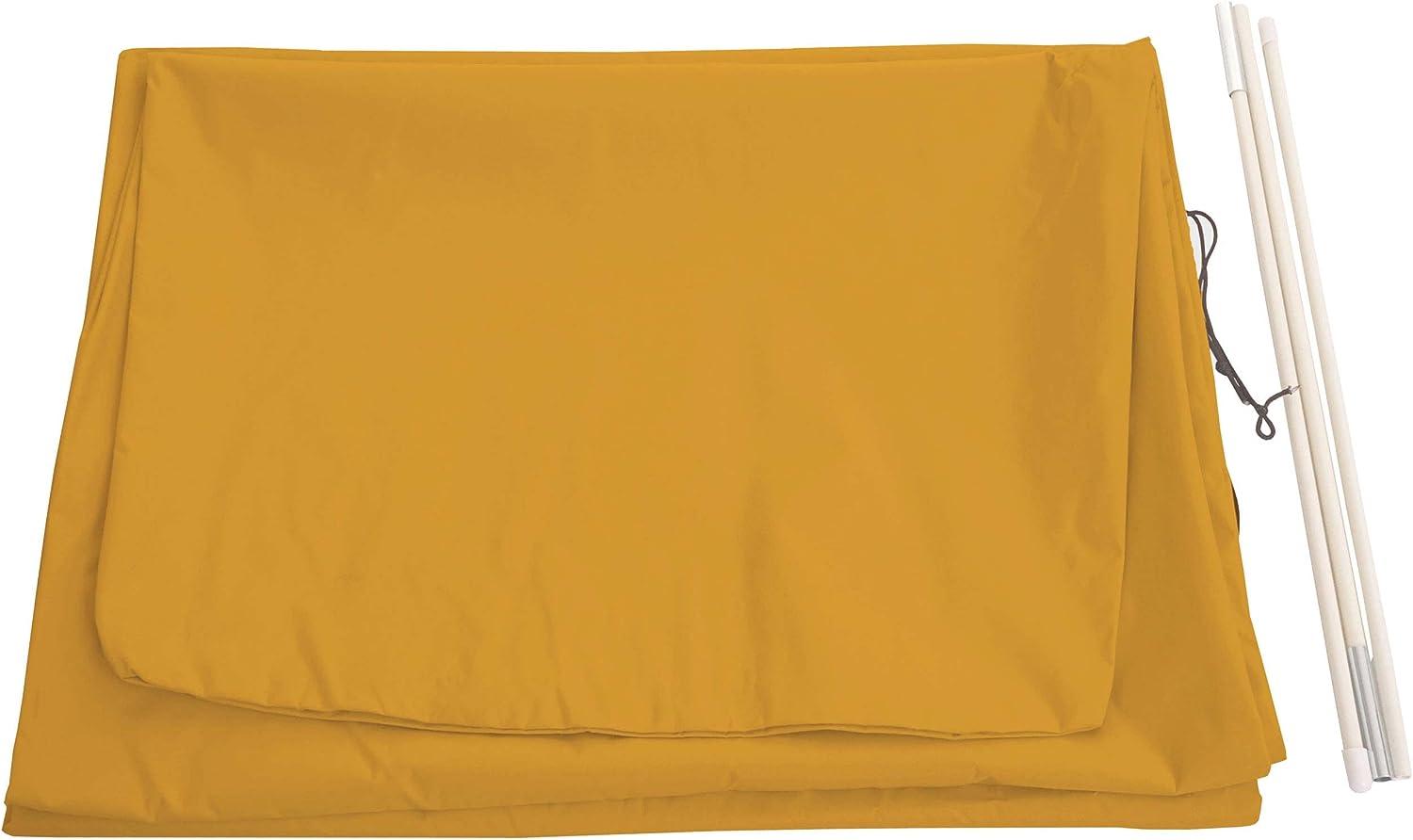 Schutzhülle HWC für Ampelschirm bis 4,3 m (3x3 m), Abdeckhülle Cover mit Reißverschluss ~ gelb Bild 1
