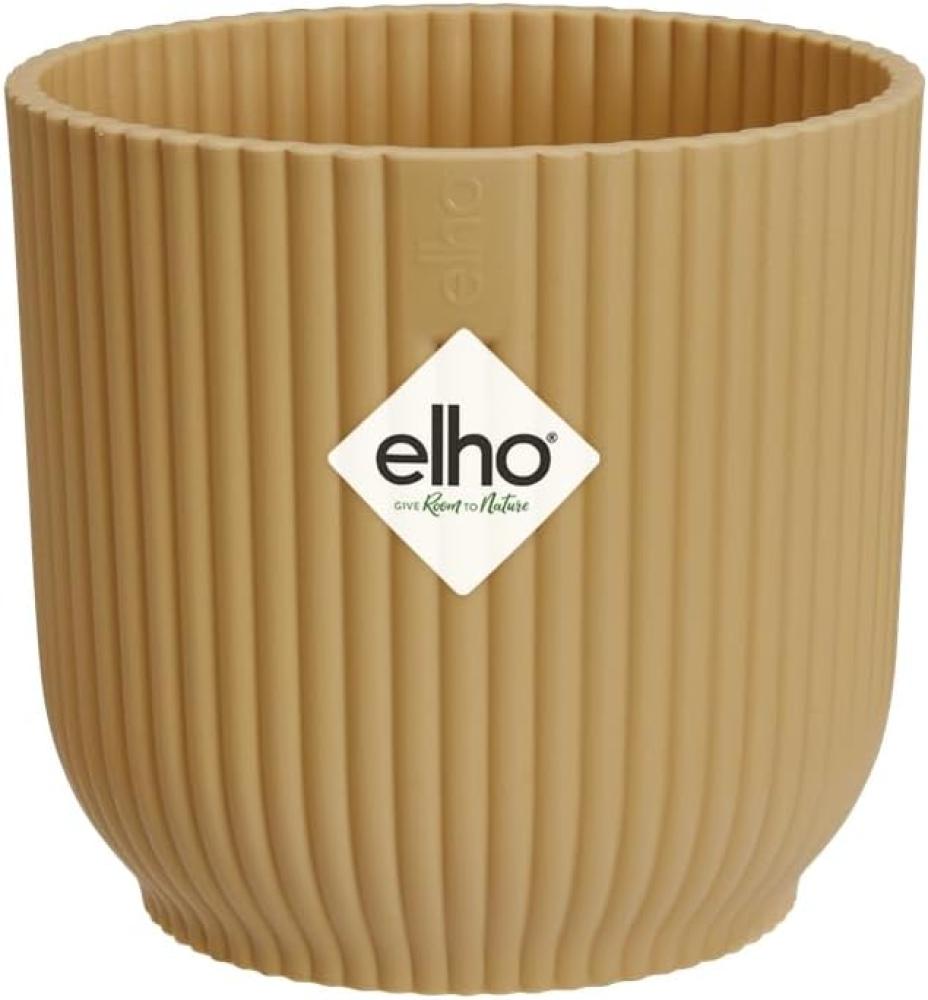 elho Vibes Fold Rund Mini 9 Pflanzentopf - Blumentopf für Innen - 100% recyceltem Plastik - Ø 9. 3 x H 8. 8 cm - Gelb/Buttergelb Bild 1