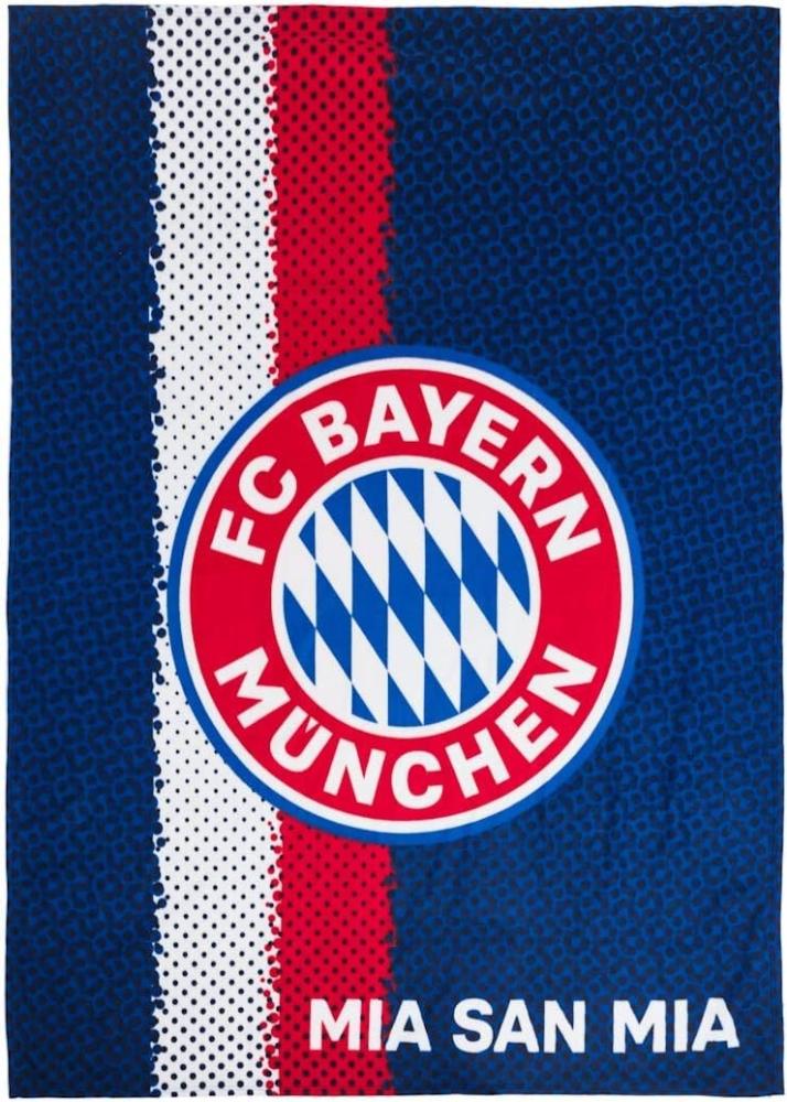 FC Bayern München Fleecedecke Mia san mia 150x200cm Bild 1