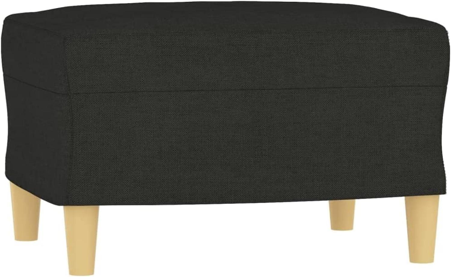 vidaXL Fußhocker Schwarz 60x50x41 cm Stoff [349267] Bild 1