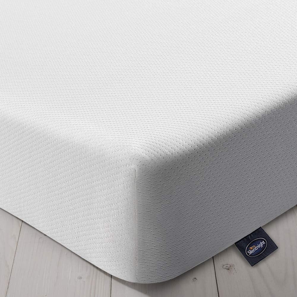 Silentnight Komfort-Rollschaum Schaumstoffmatratze, Textil, weiß, 120 x 190 cm Bild 1