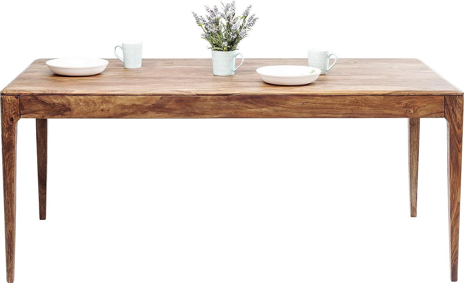 Kare Design Brooklyn Nature Tisch, 200x100cm, eleganter Massivholztisch aus Sheesham, großer Esstisch, großer Schreibtisch, (H/B/T) 76x200x100cm Bild 1