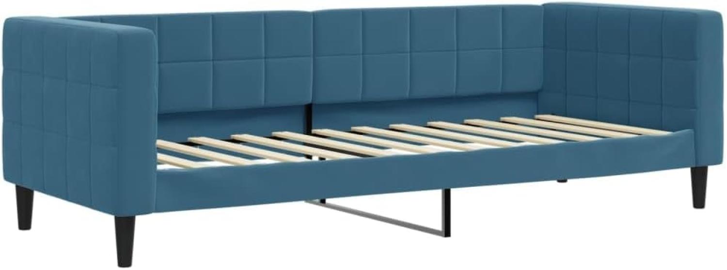 vidaXL Tagesbett Blau 80x200 cm Samt Bild 1