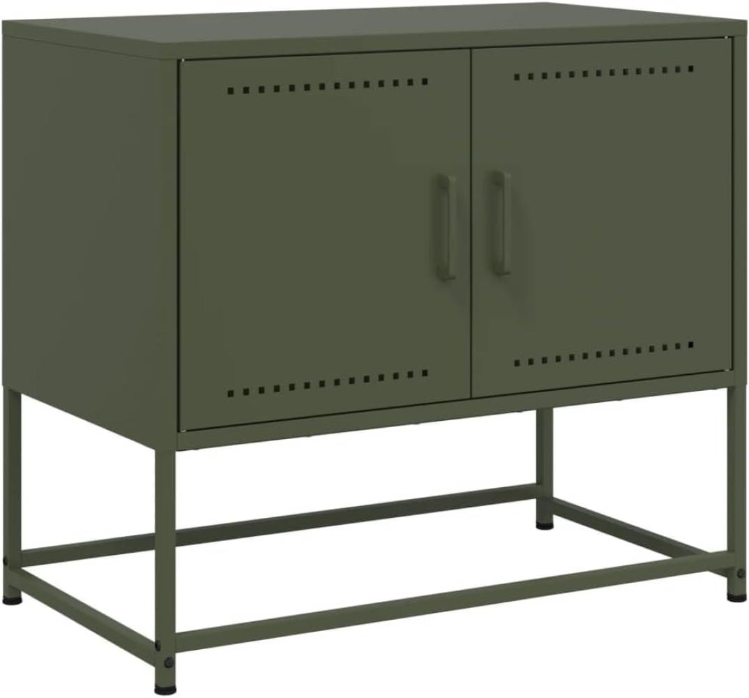 TV-Schrank Olivgrün 68,5x39x60,5 cm Stahl 846474 Bild 1