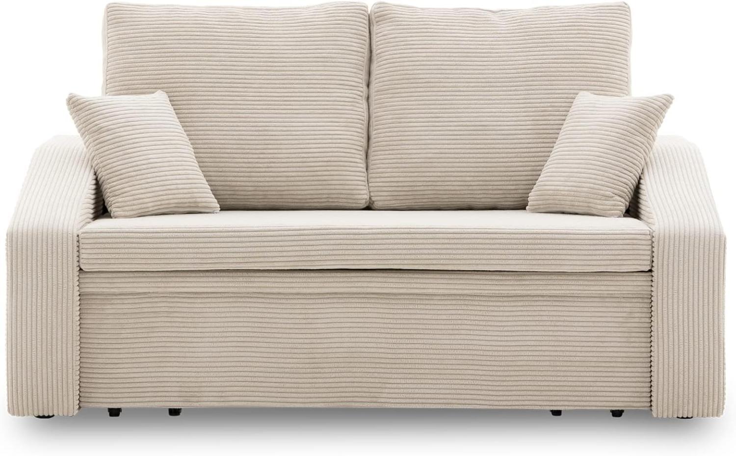 Sofa Dorma mit schlaffunktion, einfacher Aufbau, modernes Design, polstermöbel. Schlafcouch zum Wohnzimmer. Widerstandsfähiges, Minimalistisches Design (POSO 100) Bild 1